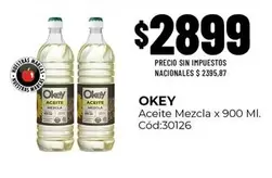 Okey - Aceite Mezcla x 900 MI. Cód:30126