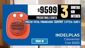 X$ - Caloventor Cód: 85651