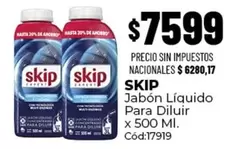 Skip - Jabón Líquido Para Diluir x 500 Ml. Cód:17919