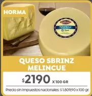 Melincue - QUESO SBRINZ