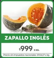 X$ - ZAPALLO INGLÉS