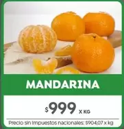 X$ - MANDARINA