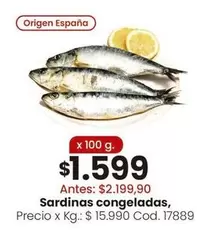 Origen - Sardinas congeladas