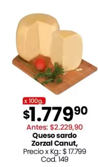 X$ - Queso sardo