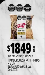 Paty - Hamburguesa  Finitas