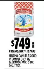 cañuelas - HARINA CAÑUELAS 000 VITAMINA D x 1 KG
