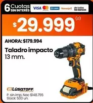 Lusqtoff - Taladro impacto 13 mm.