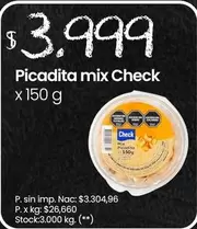 X$ - Picadita mix