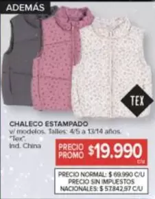 CHALECO ESTAMPADO
