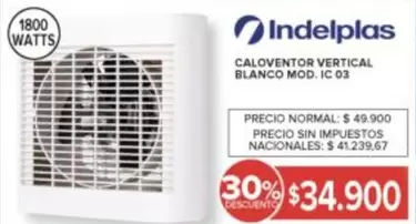 CALOVENTOR VERTICAL BLANCO MOD. IC 03