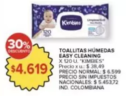 Kimbies - TOALLITAS HÚMEDAS EASY CLEANING