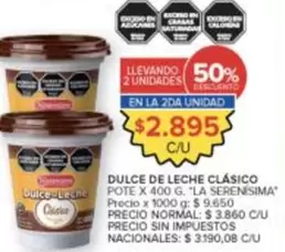 X$ - DULCE DE LECHE CLÁSICO