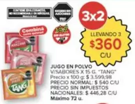 Tang - JUGO EN POLVO