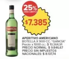 Gancia - APERITIVO AMERICANO