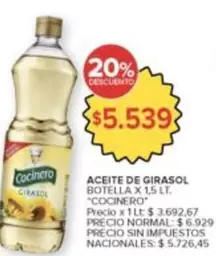 Cocinero - ACEITE DE GIRASOL
