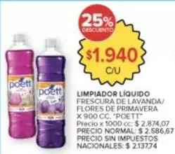 Poett - LIMPIADOR LÍQUIDO