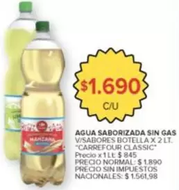 Carrefour - AGUA SABORIZADA SIN GAS
