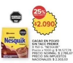 Nesquik - Cacao en polvo