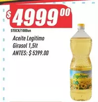 Legítimo - Aceite de Girasol