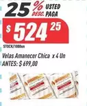 Amanecer - Velas  Chica