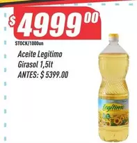 Legítimo - Aceite Girasol