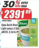 Knorr - Sopa Quick Light selecc 5 Sob