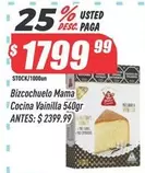 Mama Cocina - Bizcochuelo Vainilla