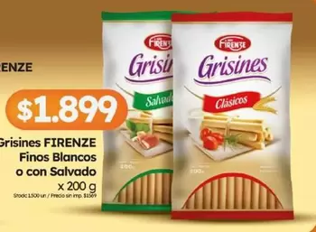 Firenze - Grisines Finos Blancos o con Salvado