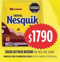 Nestlé - Cacao en Polvo