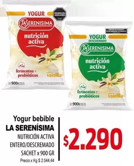 La Serenísima - Yogur bebible