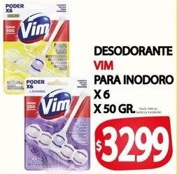 Vim - DESODORANTE PARA INODORO X6
