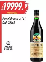 Fernet Branca - x 1 Lt Cod. 25468
