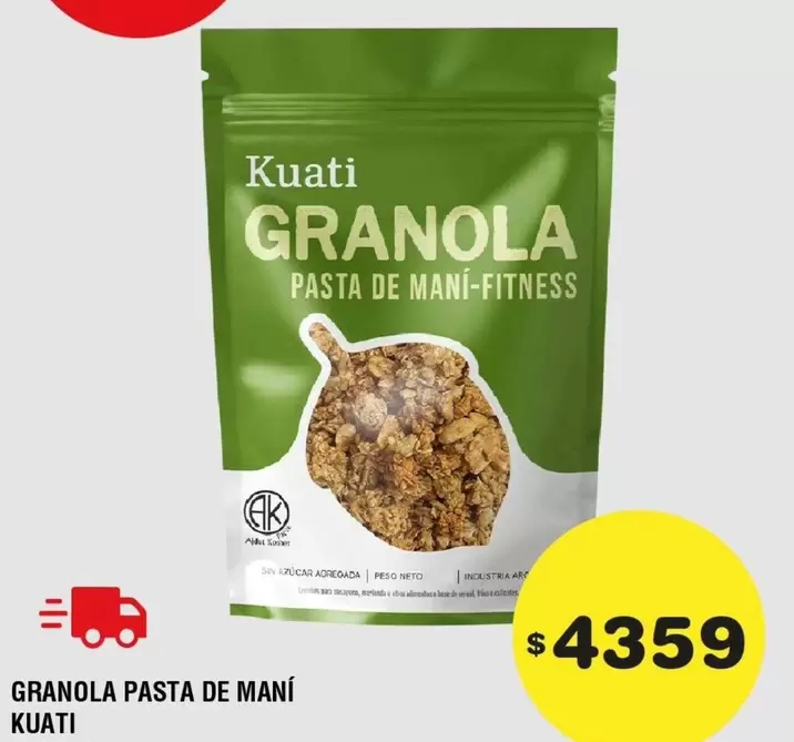 GRANOLA PASTA DE MANÍ