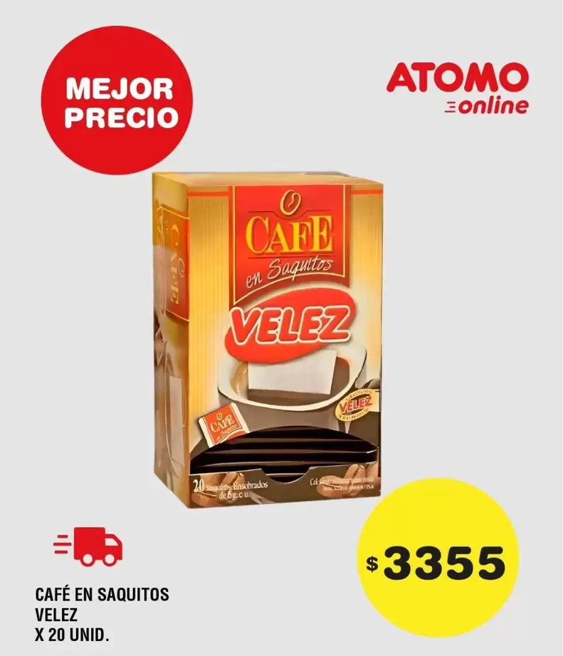 Velez - CAFÉ EN SAQUITOS
