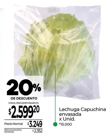 X$ - Lechuga Capuchina