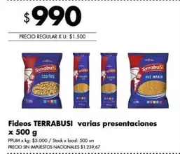 Terrabusi - Fideos