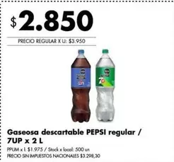 Pepsi - Gaseosa descartable regular