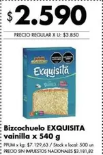 Exquisita - Bizcochuelo vainilla