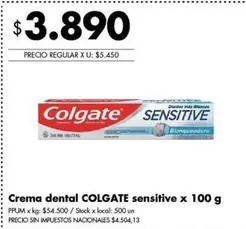 Colgate - Crema dental sensitive