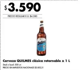 Quilmes - Cerveza clsica retornable