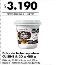 X$ - Dulce de leche repostero