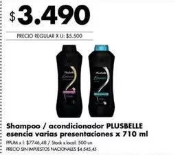 Plusbelle - Shampoo / acondicionador