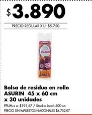 Asurin - Bolsa de residuo en rollo