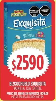 Exquisita - Bizcochuelo