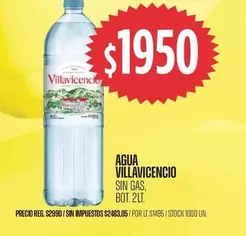 Villavicencio - AGUA SIN GAS