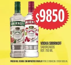 Smirnoff - VODKA SMIRNOFF SABORIZADOS BOT. 700 ML.
