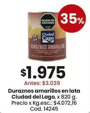 Ciudad del Lago - Duraznos amarillos