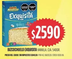 Exquisita - Bizcochuelo