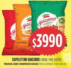 Giacomo - CAPELETTINI