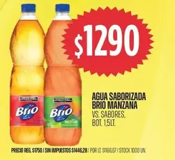 AGUA SABORIZADA MANZANA